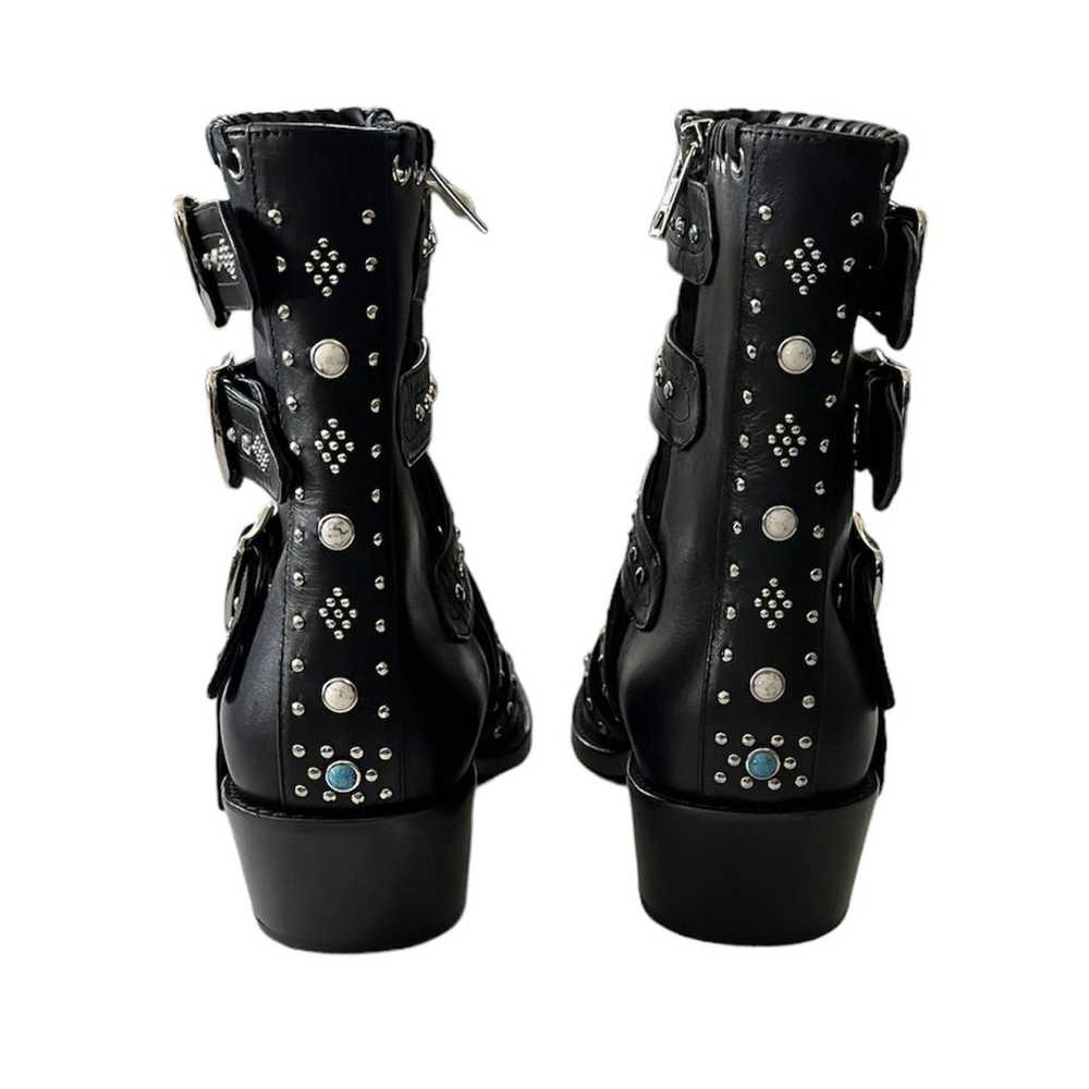 Burberry Leather western boots - image 8