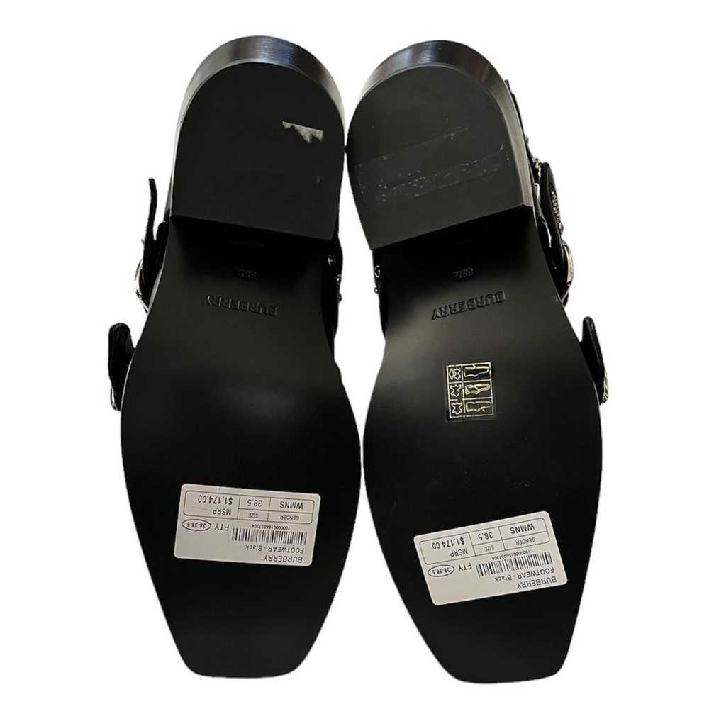 Burberry Leather western boots - image 9