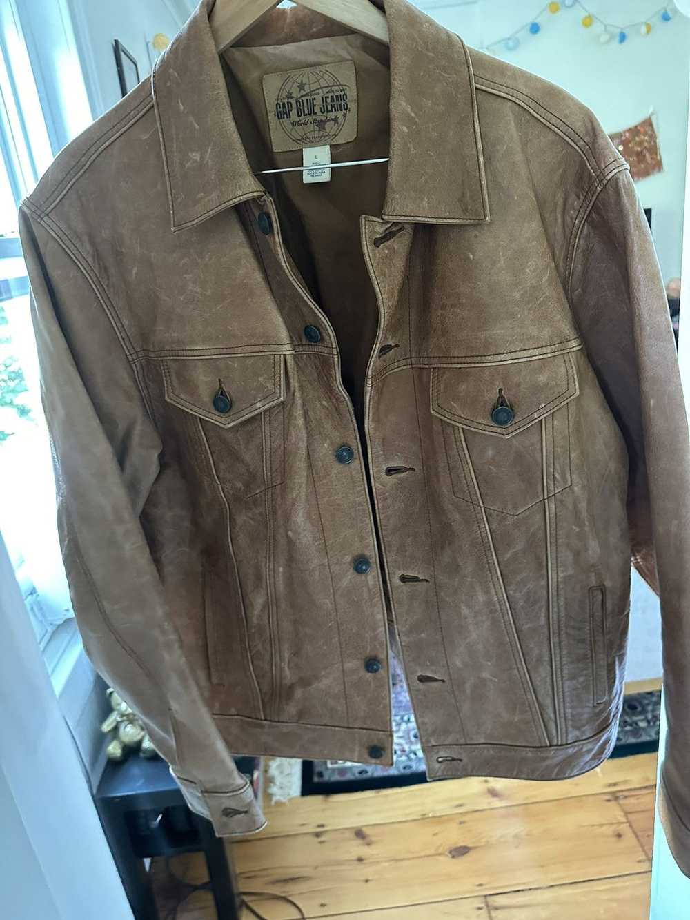 Gap Brown leather jacket - image 1