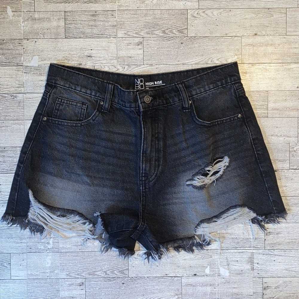 Streetwear NOBO, Black, Frayed, Distressed, High … - image 2