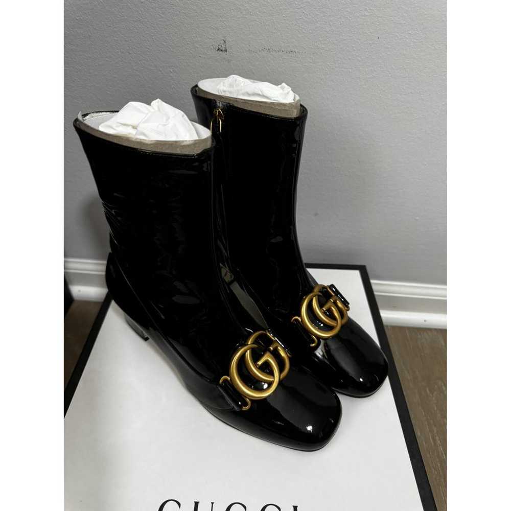 Gucci Marmont patent leather ankle boots - image 6