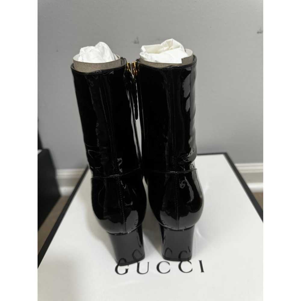 Gucci Marmont patent leather ankle boots - image 7