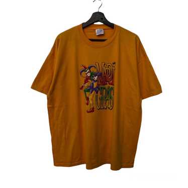 Tee × Vintage VINTAGE MARDI GRAS HANES 90's BIG L… - image 1