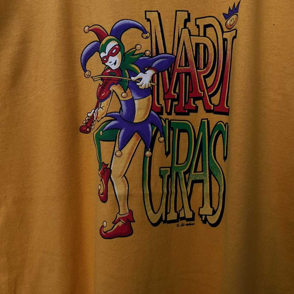 Tee × Vintage VINTAGE MARDI GRAS HANES 90's BIG L… - image 4