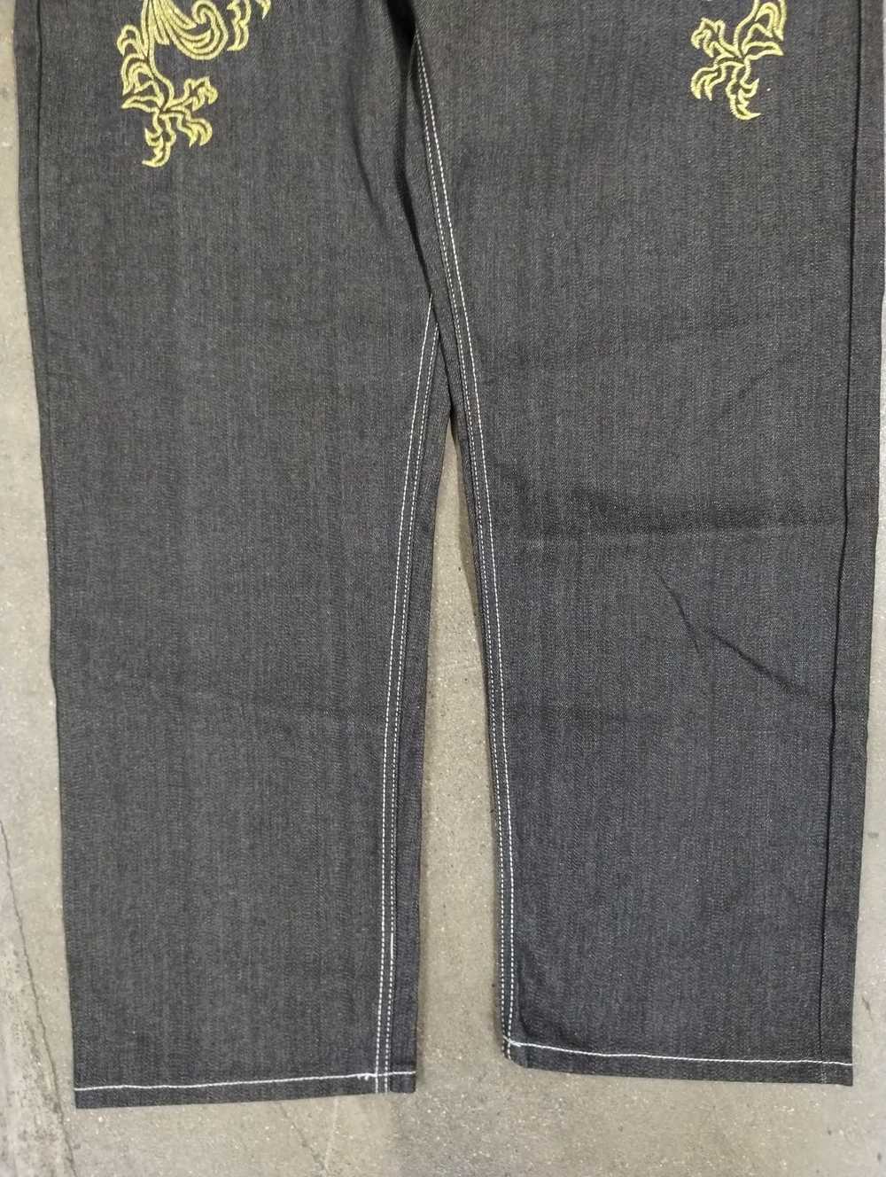 Japanese Brand Crown Holder Y2K Embroidered Denim - image 3