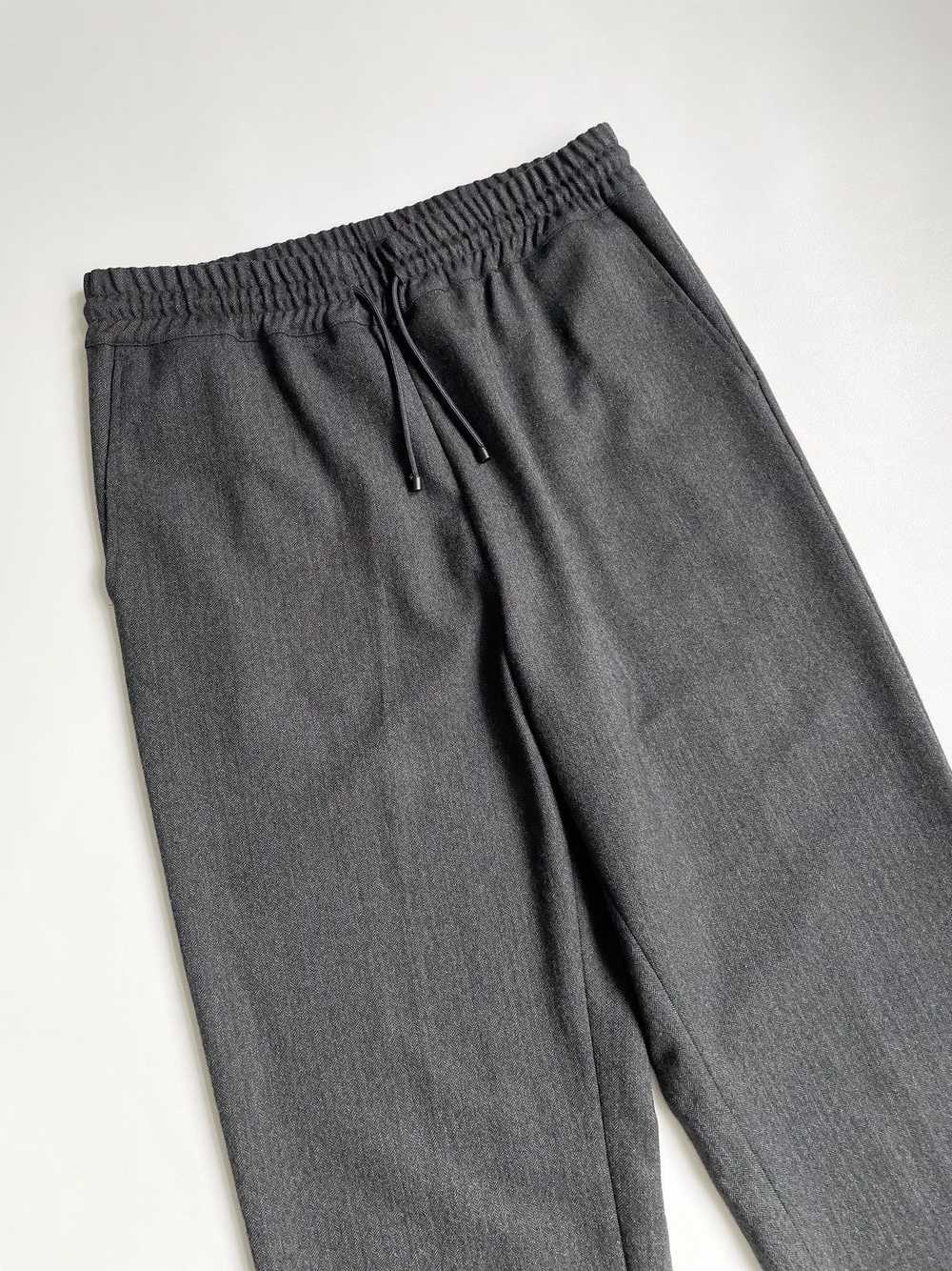 Dries Van Noten Wide Leg Herringbone Wool Trousers - image 5