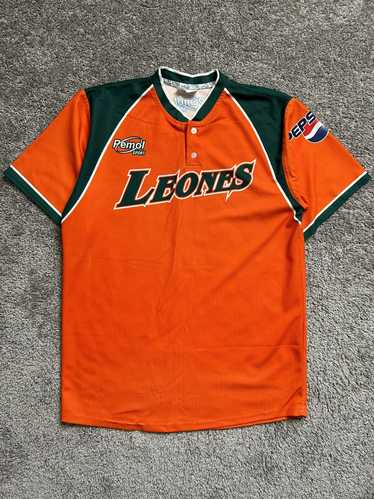 Vintage Vintage Leones Baseball Henley Jersey Pemo