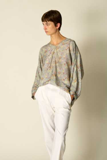 Giorgio Armani Silk Floral Print Blouse