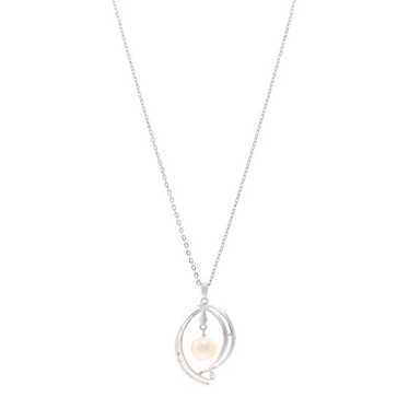 MIKIMOTO Sterling Silver Akoya Pearl 7-8mm Pendant