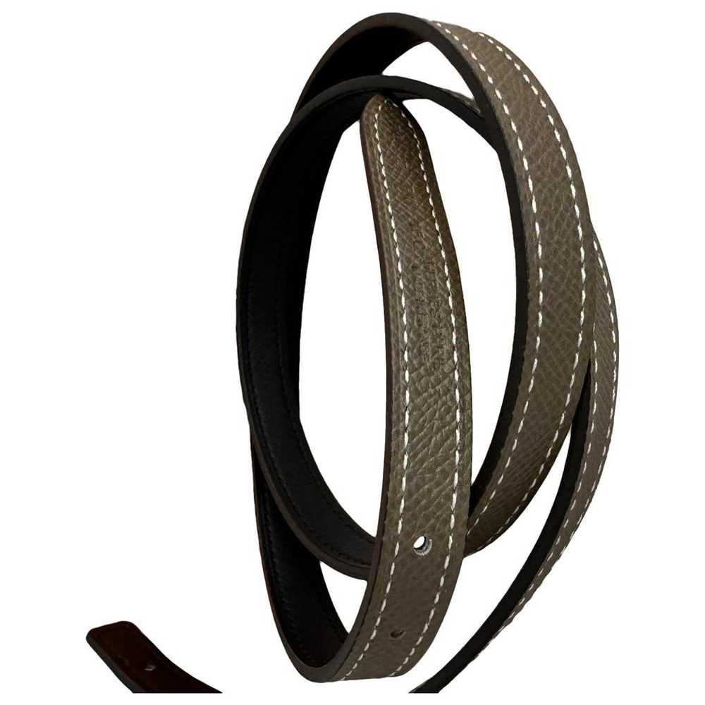 Hermès Cuir seul / Leather Strap leather belt - image 1