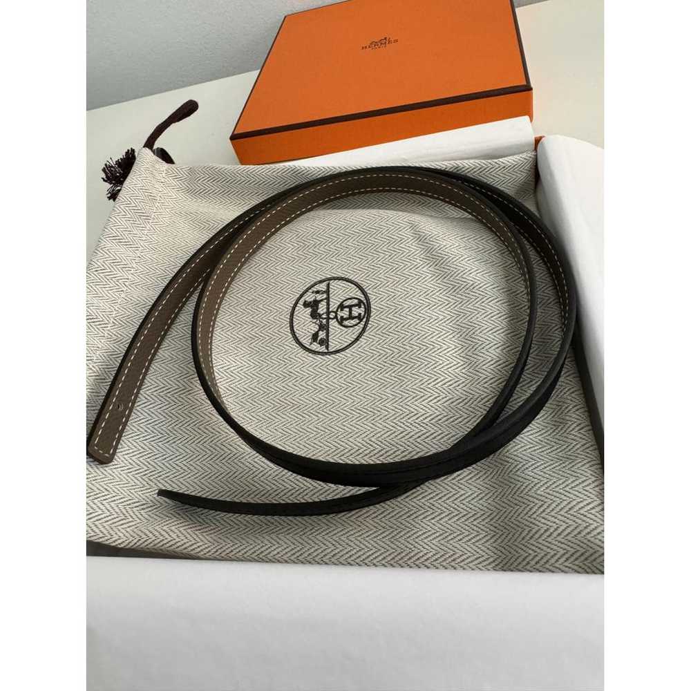 Hermès Cuir seul / Leather Strap leather belt - image 4