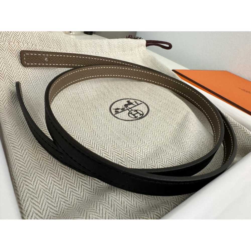 Hermès Cuir seul / Leather Strap leather belt - image 5