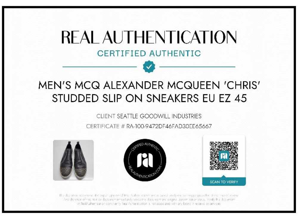 Alexander McQueen AUTHENTICATED MEN'S MCQ 'CHRIS'… - image 2