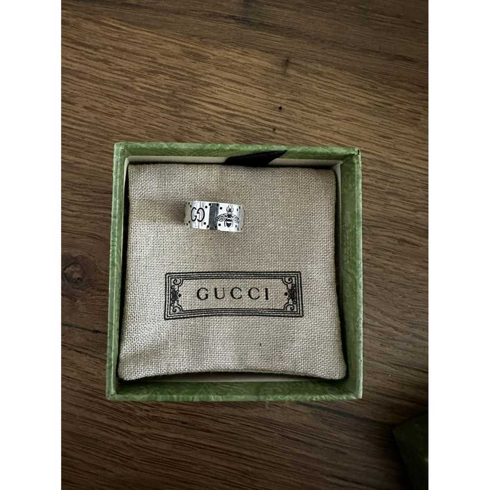 Gucci Icon silver ring - image 3