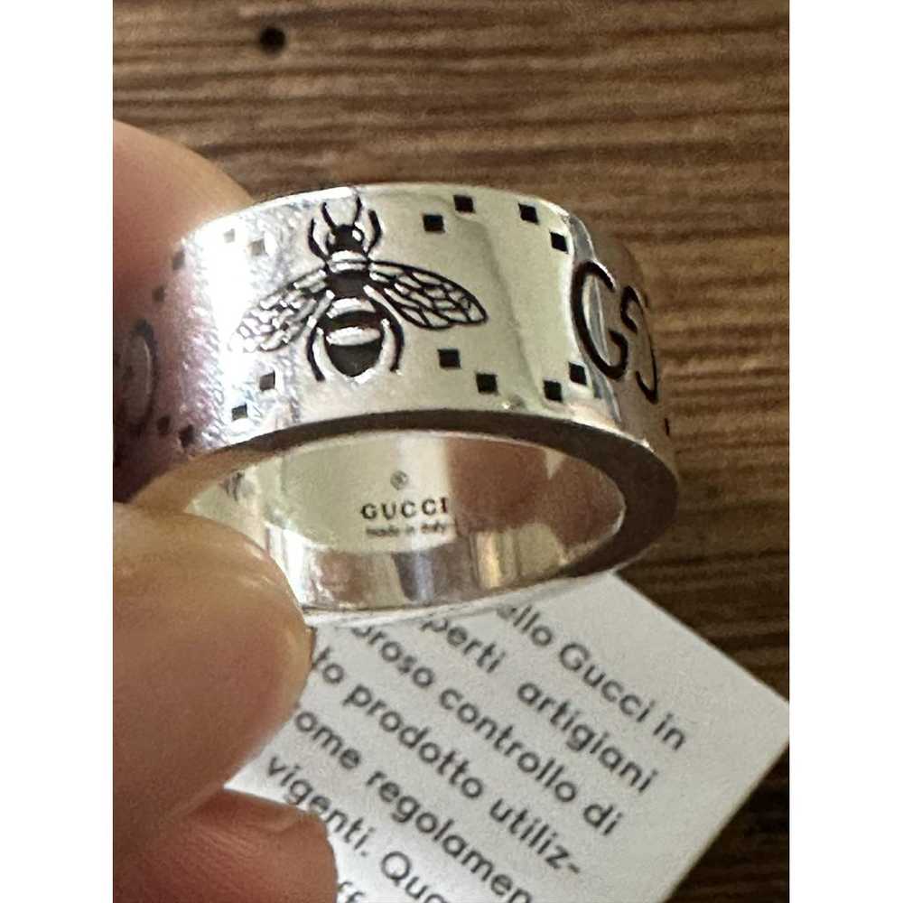 Gucci Icon silver ring - image 4