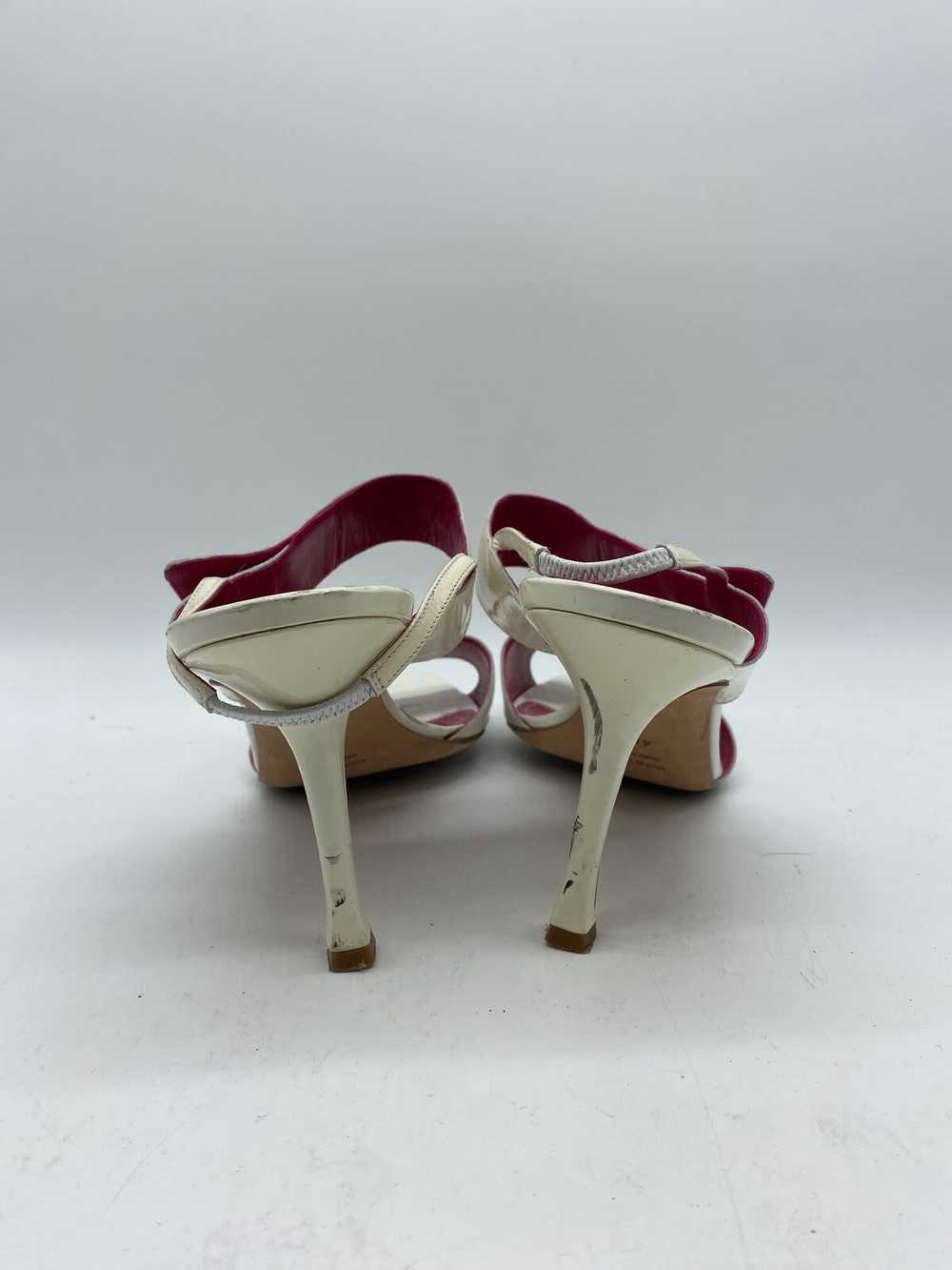 Manolo Blahnik White Pump Heel Women 9.5 - image 4