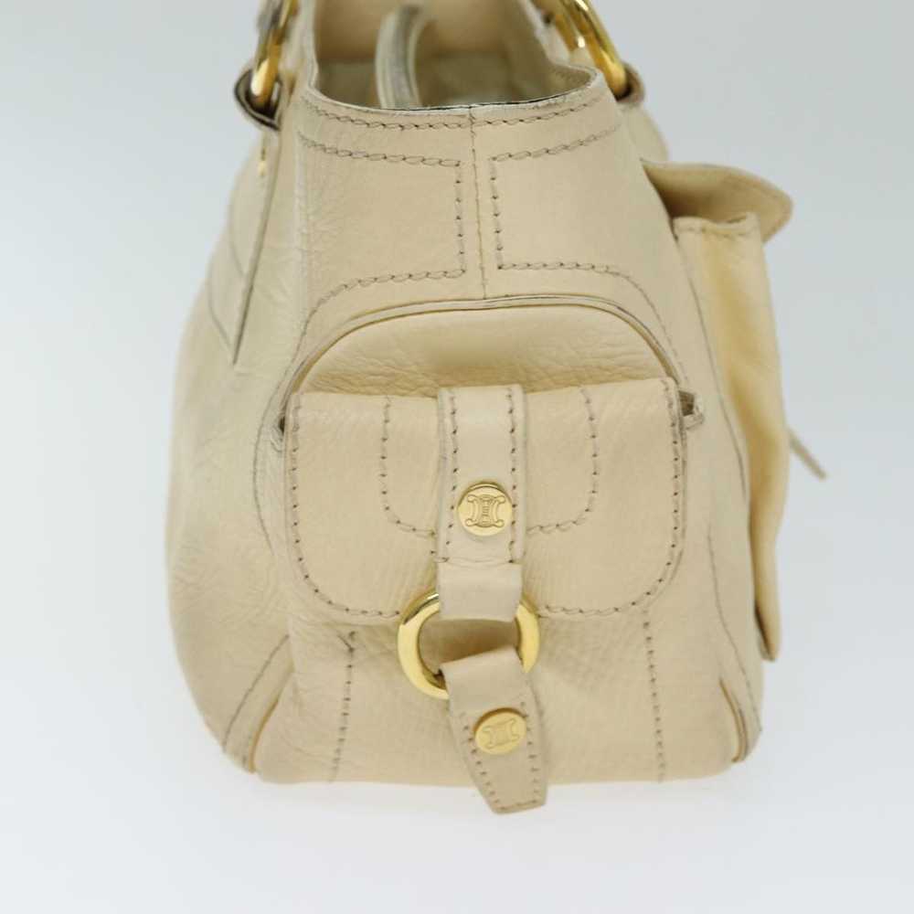 Celine CELINE Boogie bag Hand Bag Leather Beige A… - image 4