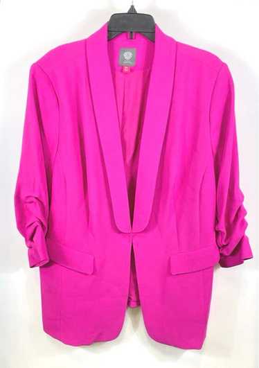 Vince Camuto Womens Pink Shawl Collar Long Sleeve 