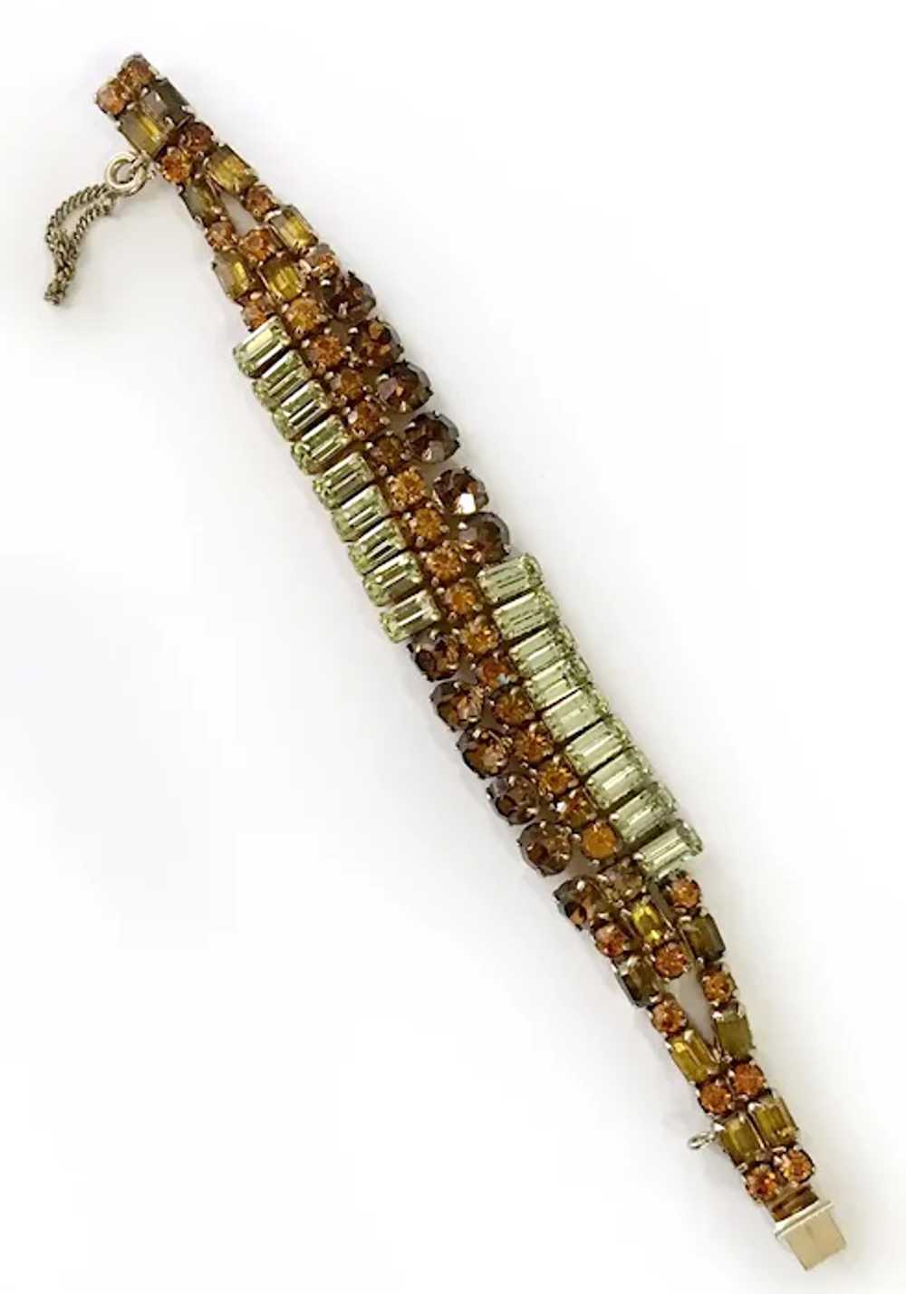 Art Deco-Style Baguette Crystal Necklace & Bracel… - image 7