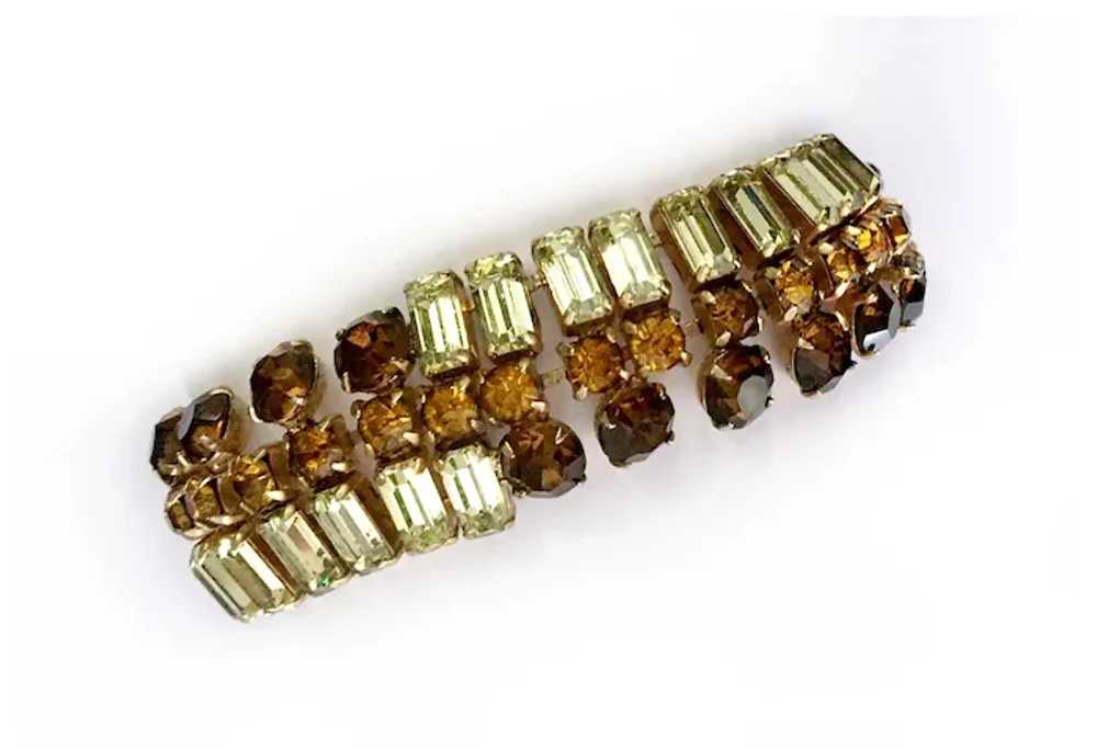 Art Deco-Style Baguette Crystal Necklace & Bracel… - image 8