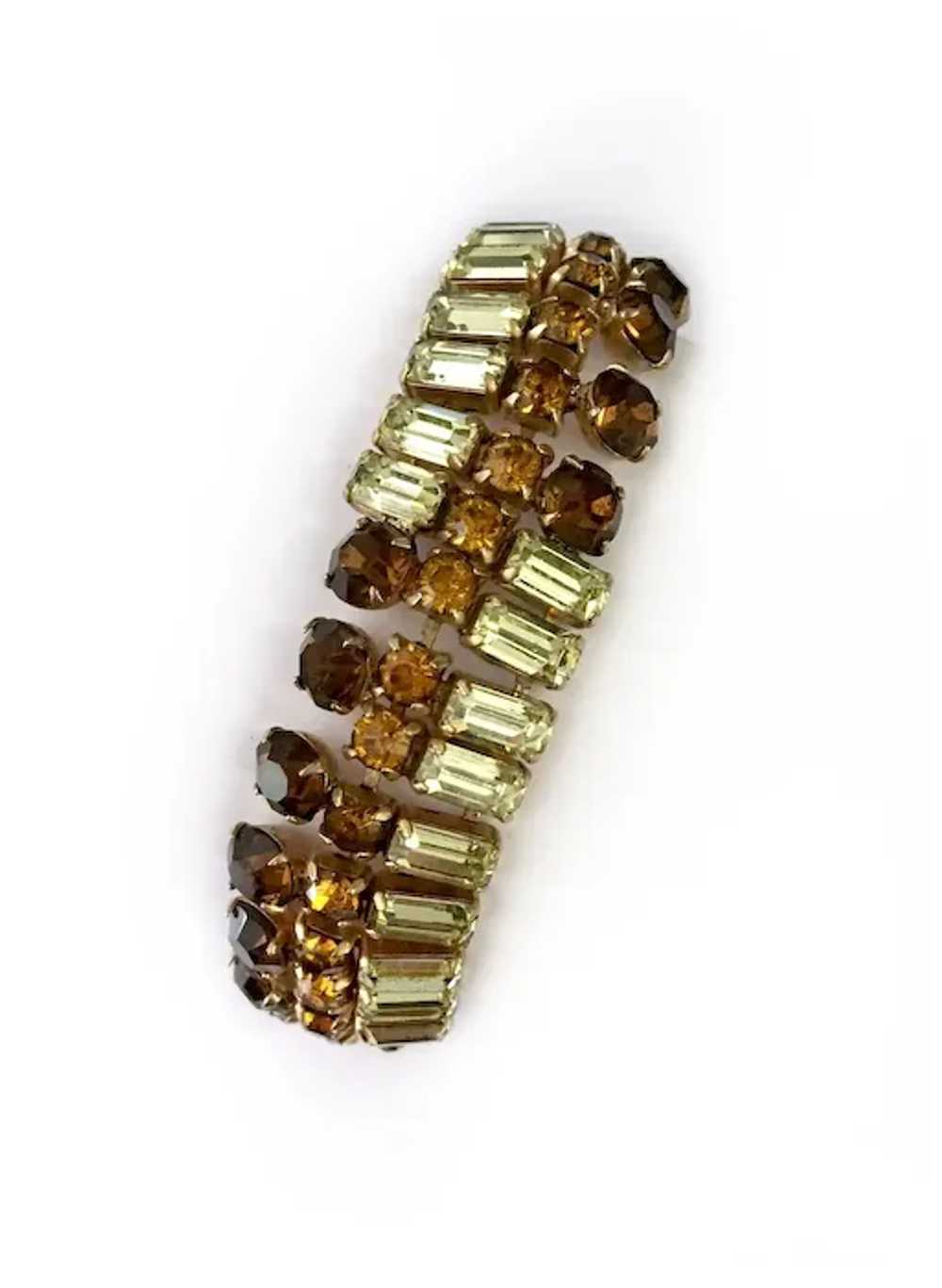 Art Deco-Style Baguette Crystal Necklace & Bracel… - image 9