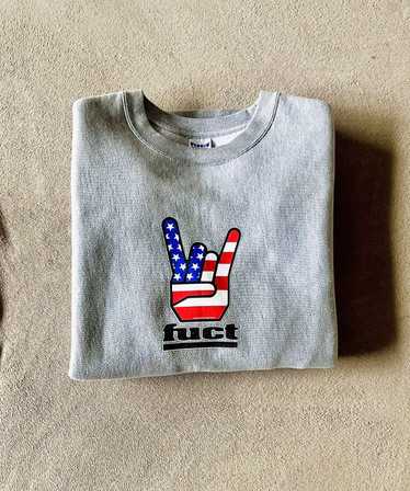 Fuct × Ssdd Fuct Horn Hands Sweater (Heather Grey… - image 1