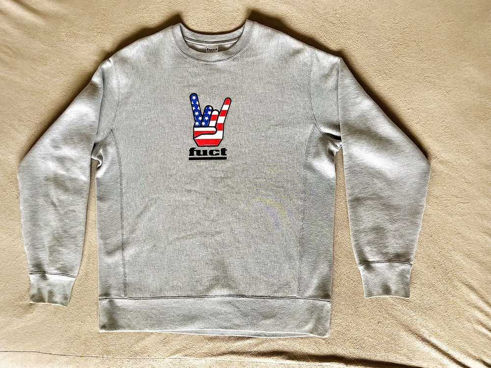 Fuct × Ssdd Fuct Horn Hands Sweater (Heather Grey… - image 2