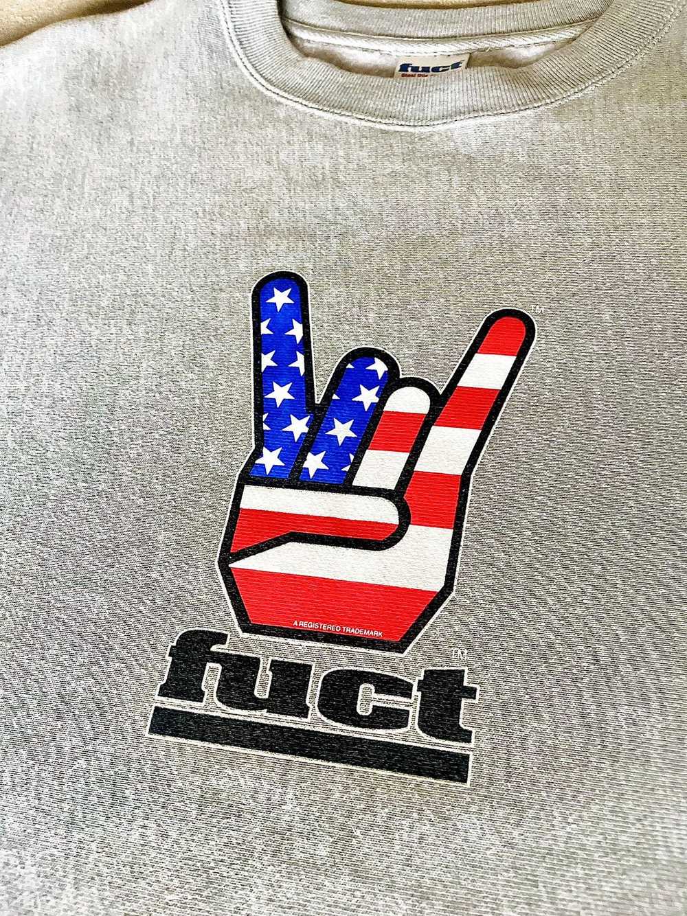 Fuct × Ssdd Fuct Horn Hands Sweater (Heather Grey… - image 3