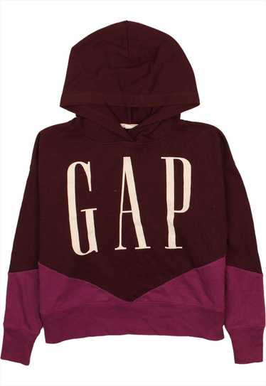 Vintage 90's Gap Hoodie Spellout Purple XSmall - image 1