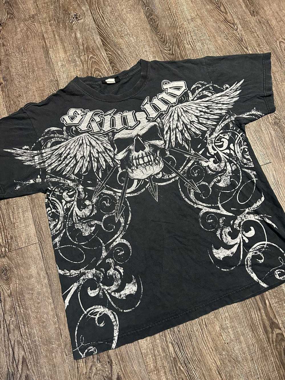 Affliction × Streetwear × Tapout Grail Y2K Faded … - image 1