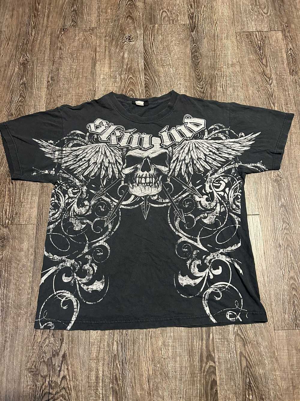 Affliction × Streetwear × Tapout Grail Y2K Faded … - image 2