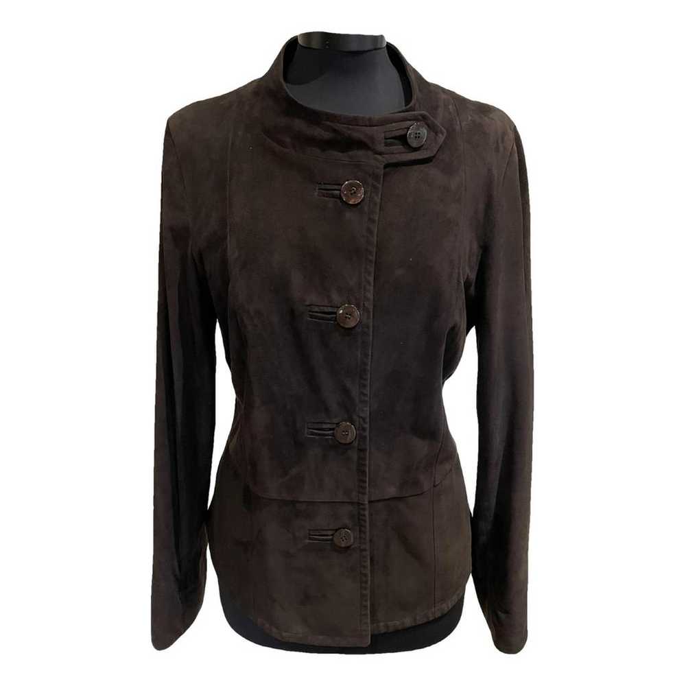 Max Mara Leather biker jacket - image 1