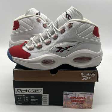 Reebok Question mid red toe - image 1