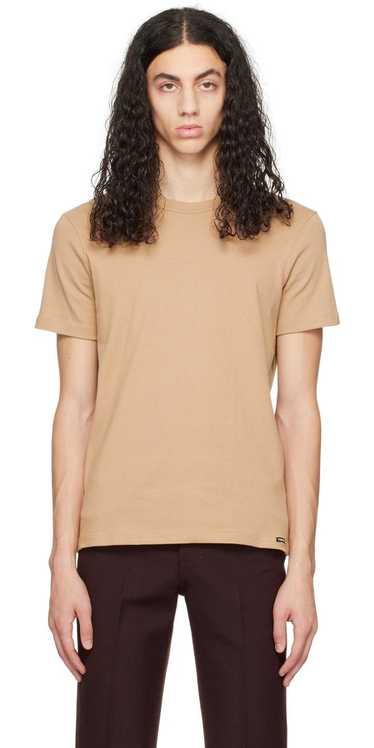 Tom Ford Tan/Brown Crewneck T-Shirt