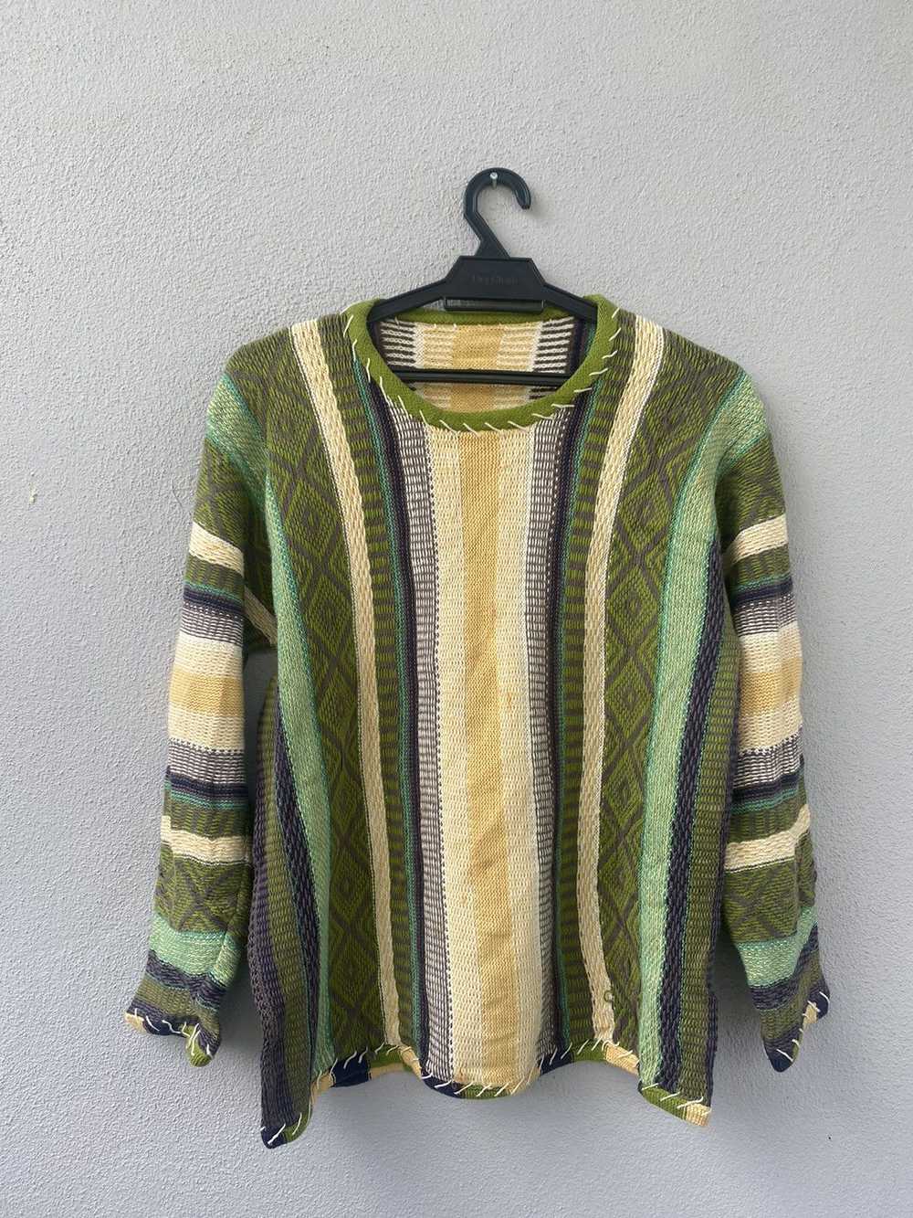 Aran Isles Knitwear × Coloured Cable Knit Sweater… - image 1