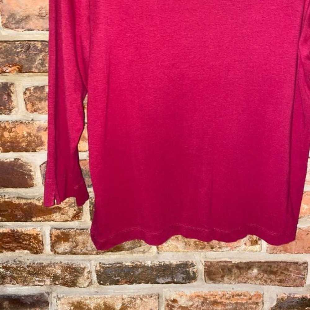 Other Rafaella Burgundy Red 3/4 Sleeve Blouse Wom… - image 3