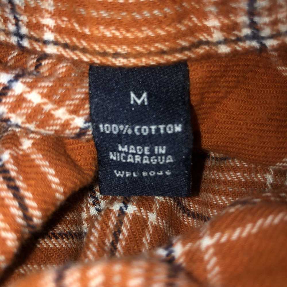 John Ashford Orange And Navy Blue Flannel - image 4