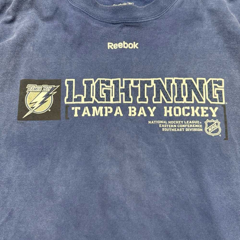 NHL NHL Tampa Bay Lighting Y2K Faded Blue Long Sl… - image 4