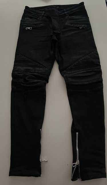 H&m fashion black biker jeans