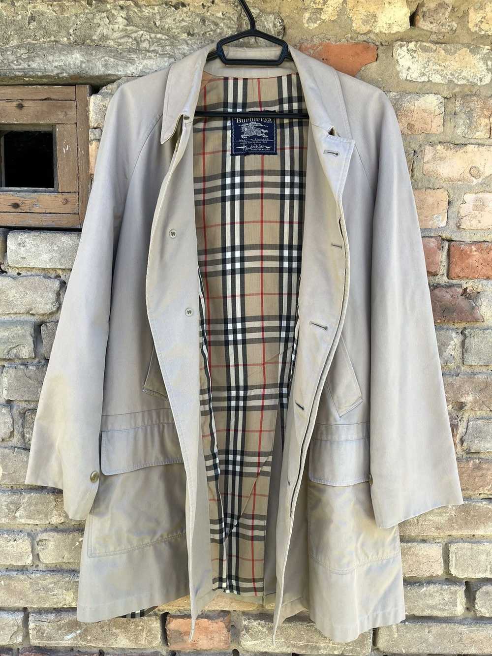 Burberry 90's Burberry's Vintage Nova Check Trenc… - image 1