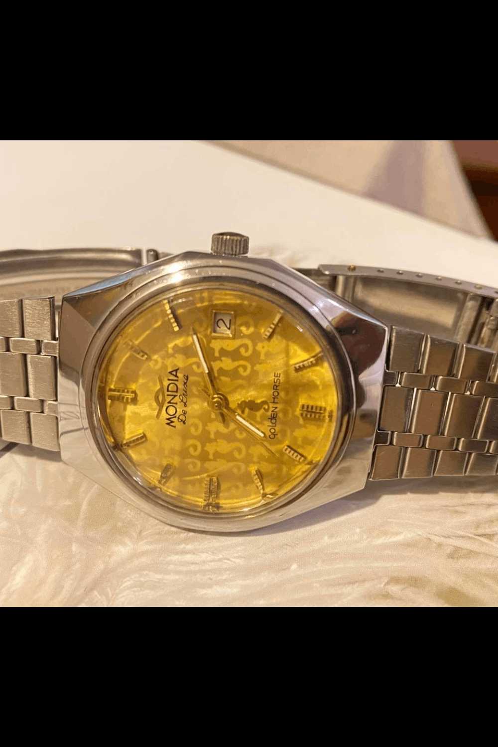 Vintage × Watch Authentic Mondia Golden Horse Han… - image 5