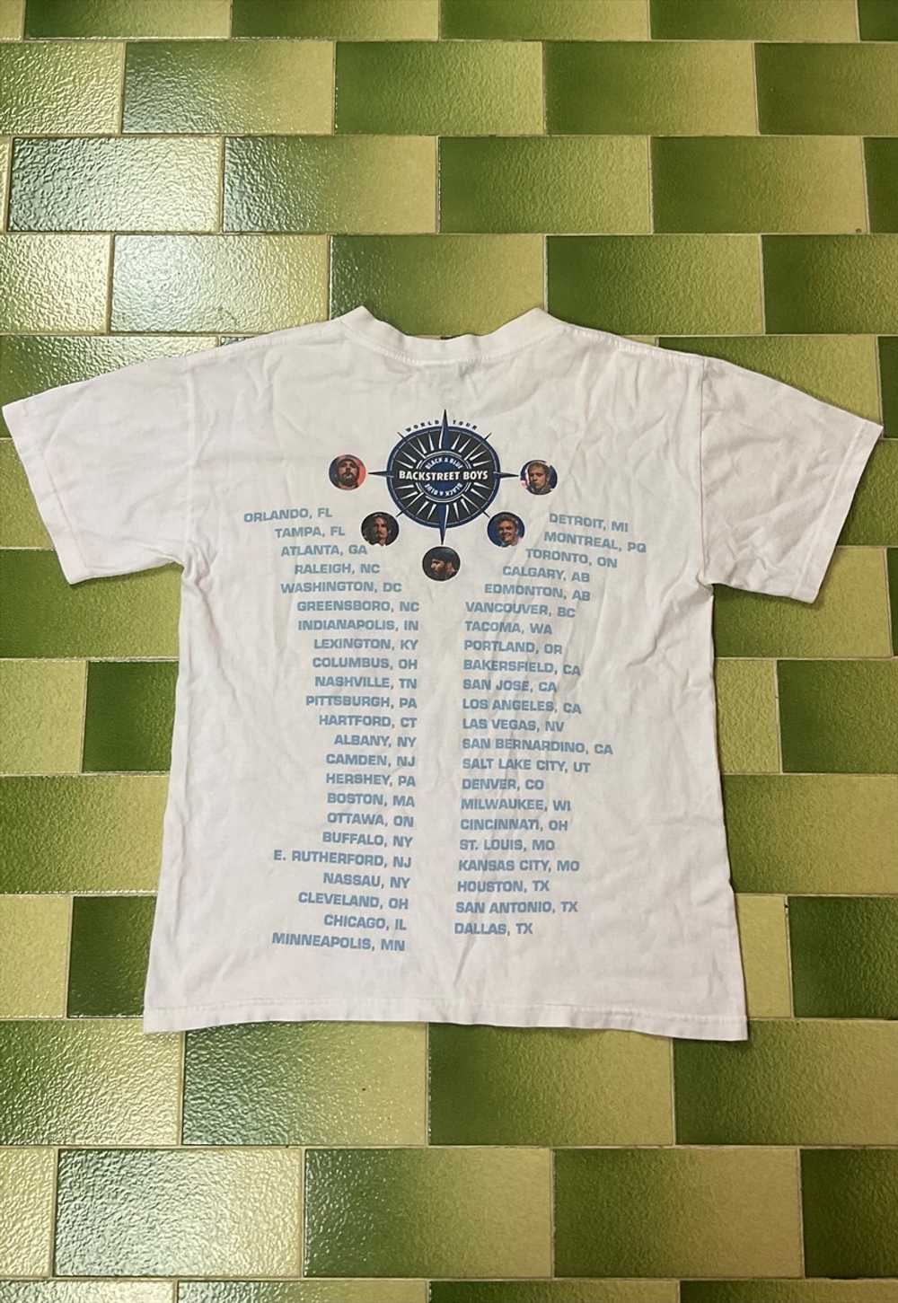 Vintage Backstreet Boys 2001 Black & Blue World T… - image 2