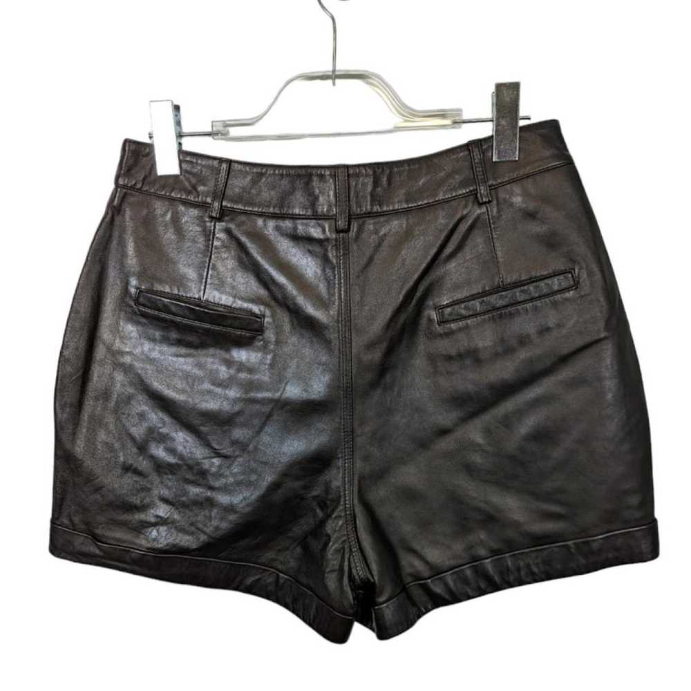 Ba&sh Leather mini short - image 2