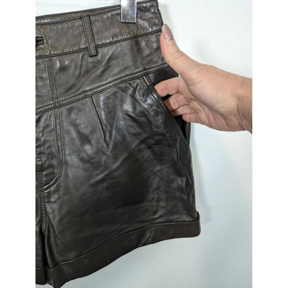 Ba&sh Leather mini short - image 9