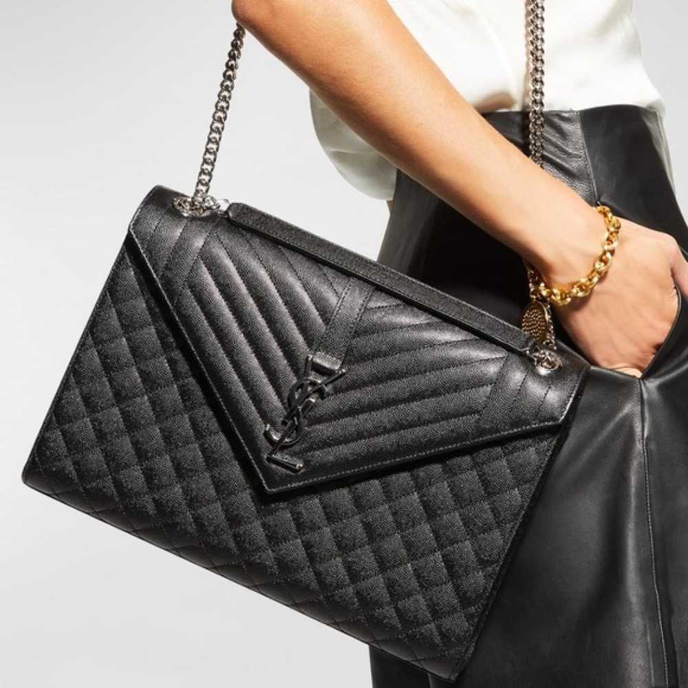 Saint Laurent Envelope leather handbag - image 2