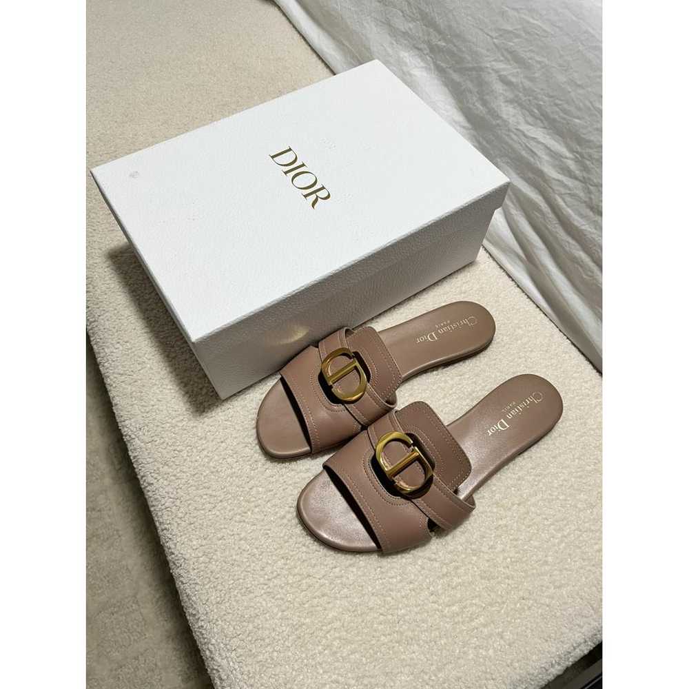 Dior Leather mules - image 2