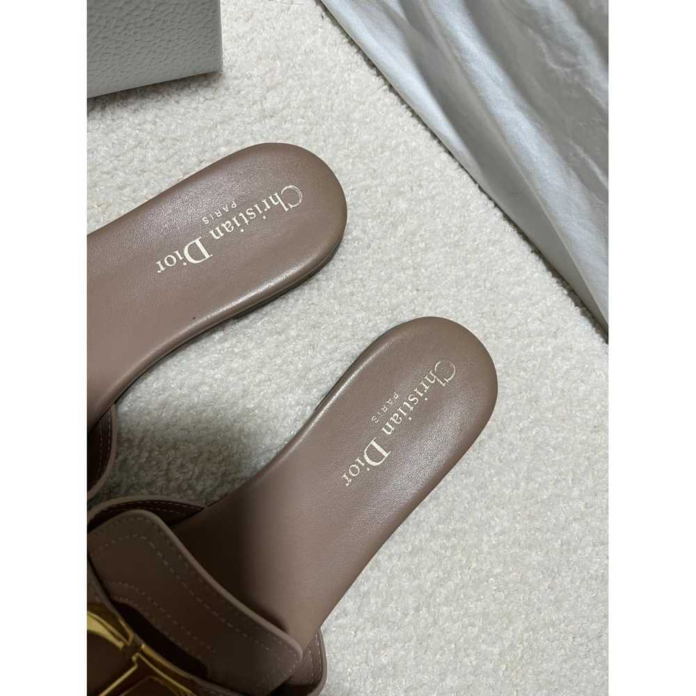 Dior Leather mules - image 3