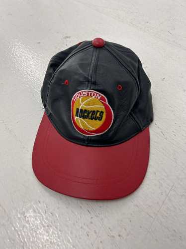 Designer Retro Houston Rockets Leather Hat