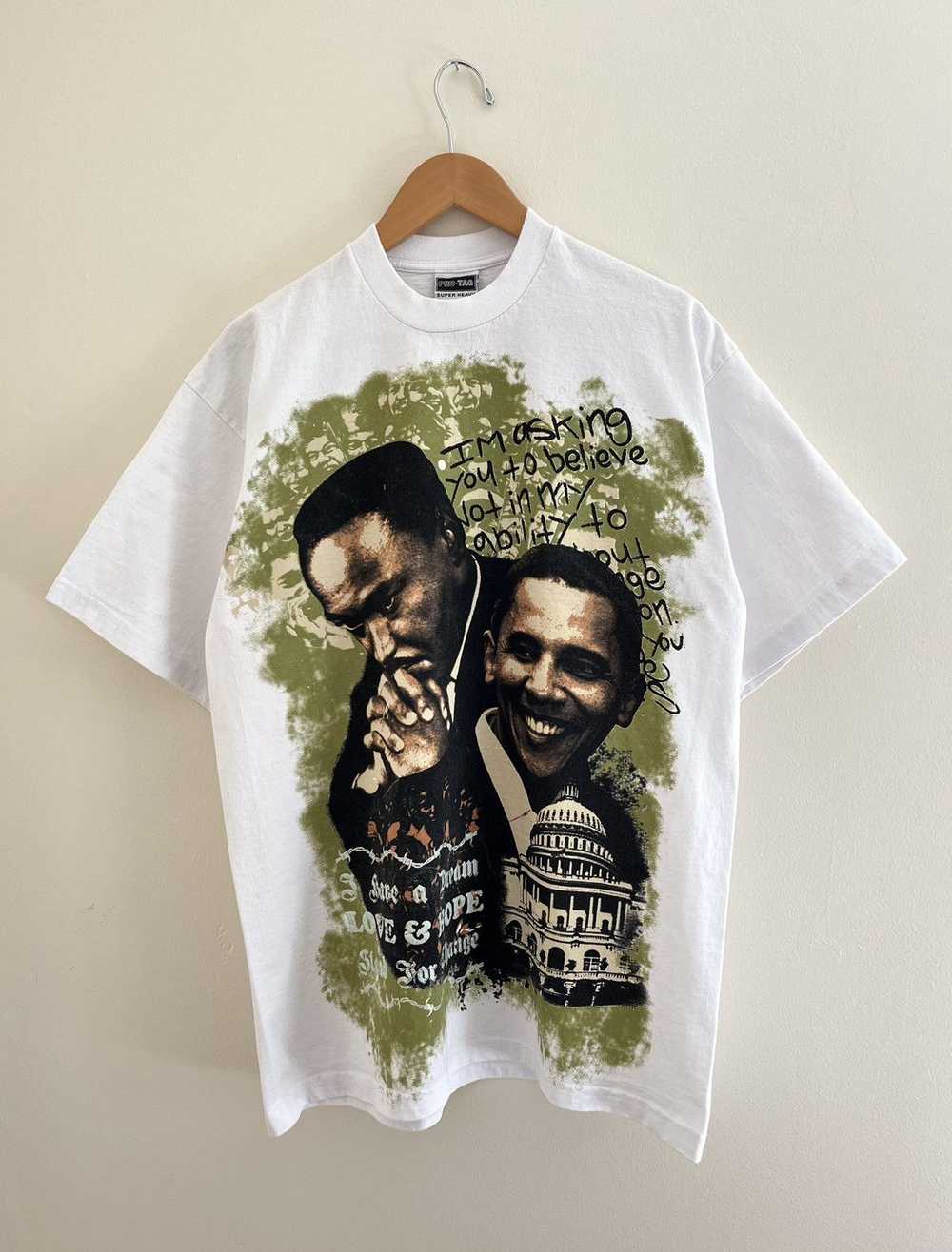 Art × Vintage Vintage 90’s Barack Obama & Martin … - image 1