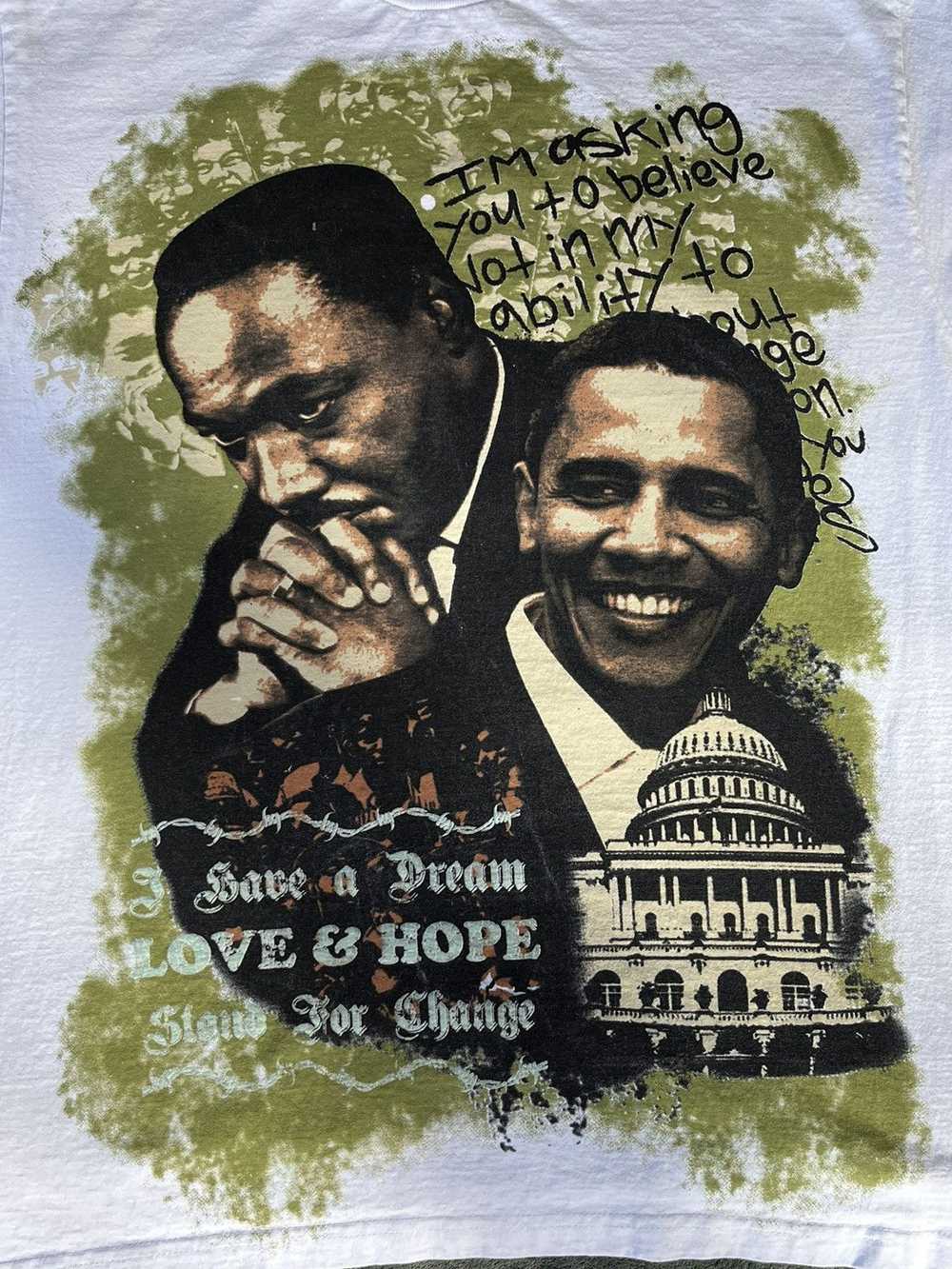 Art × Vintage Vintage 90’s Barack Obama & Martin … - image 3